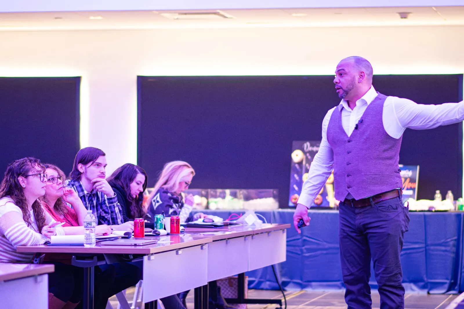 Shawn Armorer leading a hands-on BDC training session